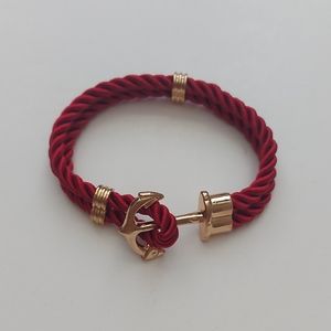 Anchor rope bracelet
